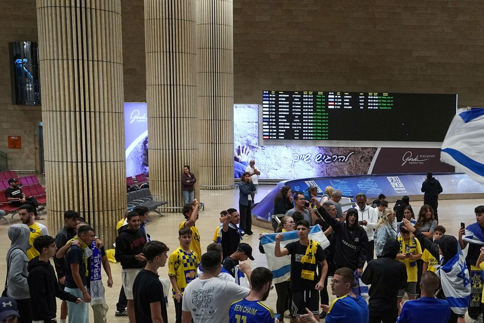 Fans of Maccabi Tel Aviv were said to have been attacked (AP)