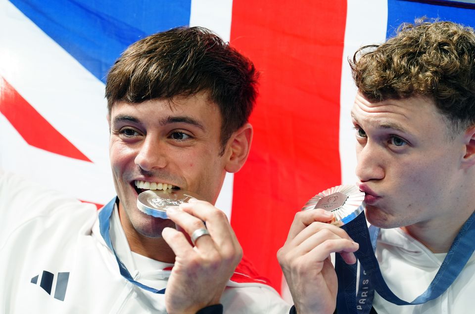 Tom Daley and Noah Williams won silver earlier on Monday (Mike Egerton/PA)