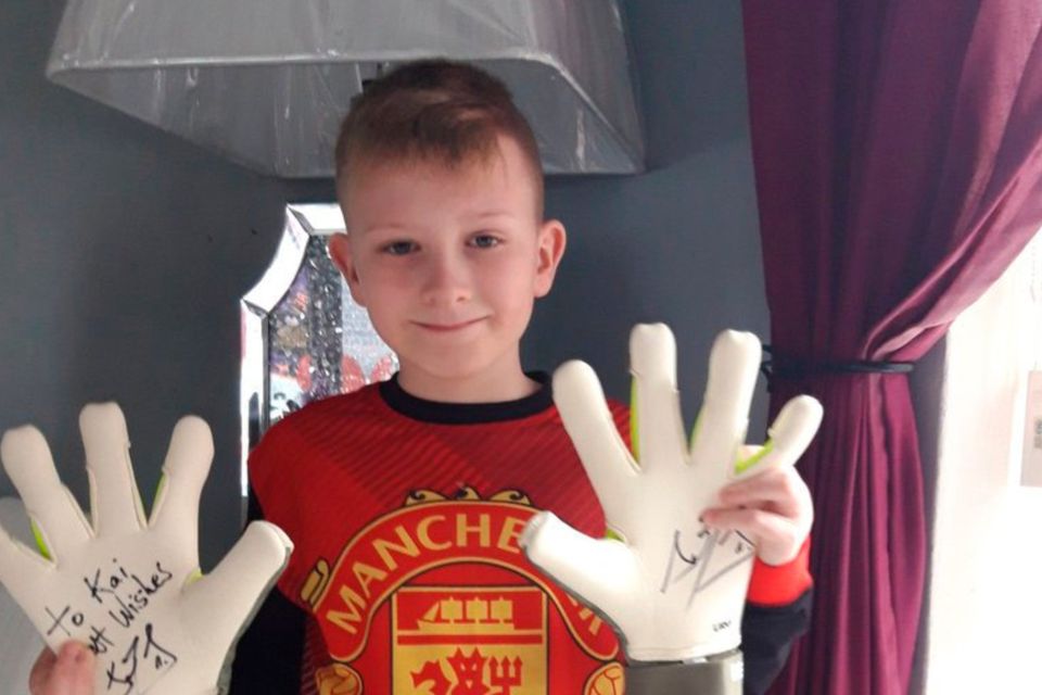 Man united goalie sales gloves