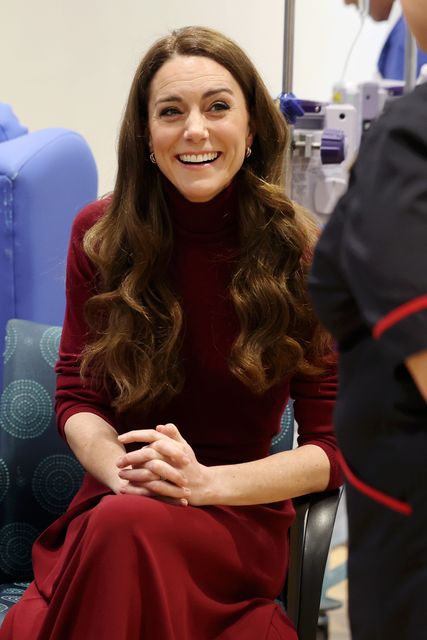 The visit was Kate’s first major solo official engagement for more than a year (Chris Jackson/PA)