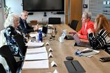 thumbnail: The judging panel deliberating at Belfast Telegraph offices