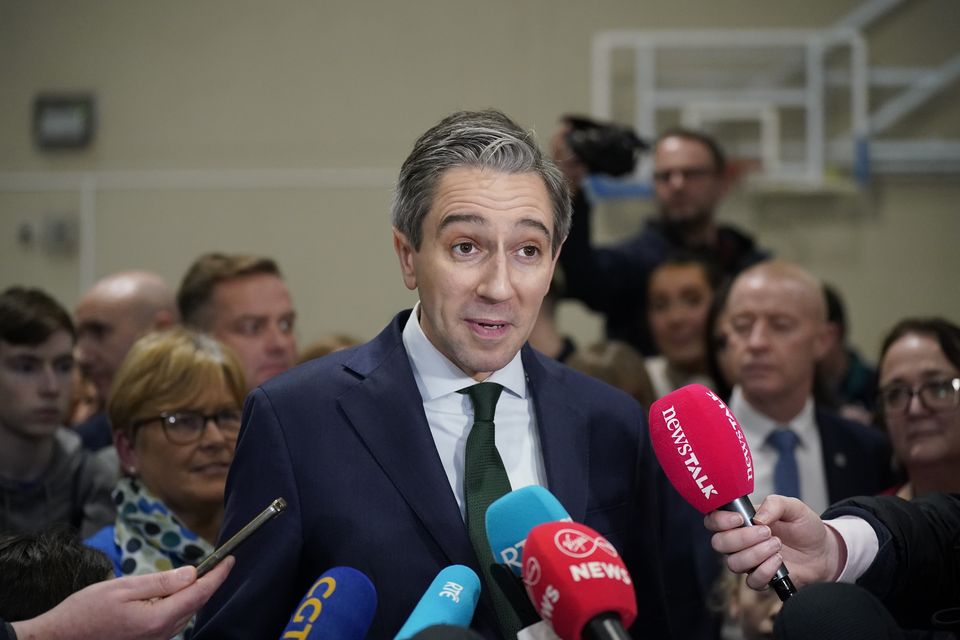 Simon Harris’ Fine Gael party won 38 seats in the election (Niall Carson/PA)