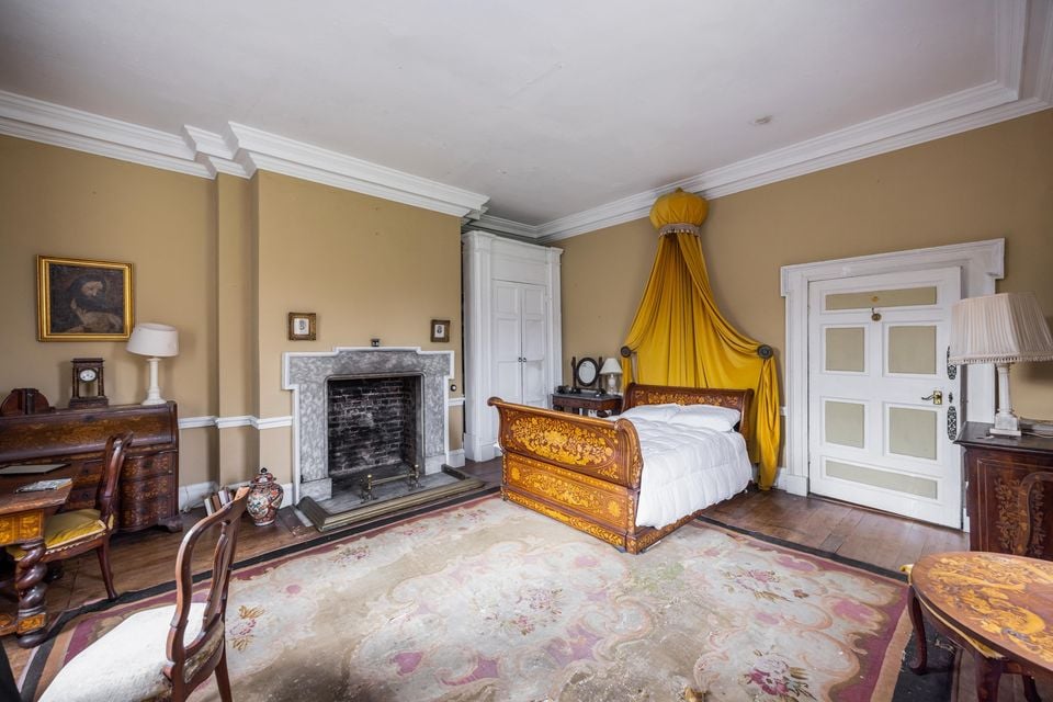 A bedroom in Prehen House