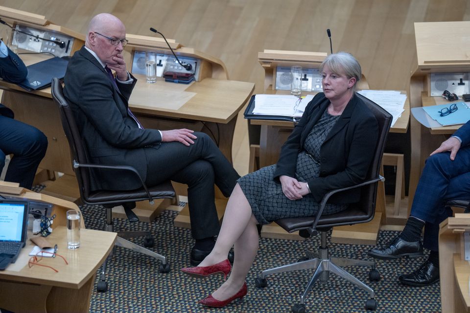 John Swinney highlighted money for GPs (Jane Barlow/PA)