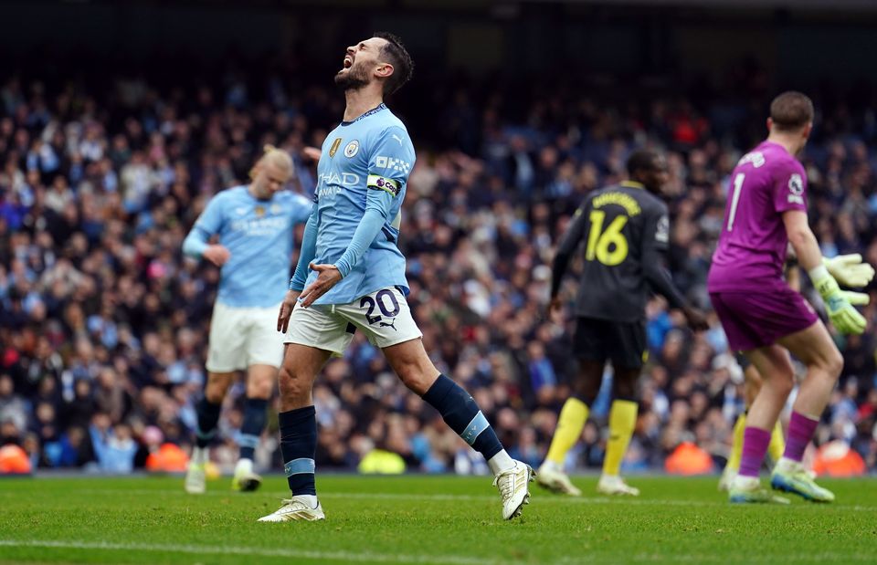 Bernardo Silva should have scored a second (Martin Rickett/PA)