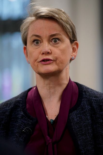 Home Secretary Yvette Cooper, who Labour MP Alex McIntyre acknowledged is among the ministers trying to combat domestic abuse (Owen Humphreys/PA)