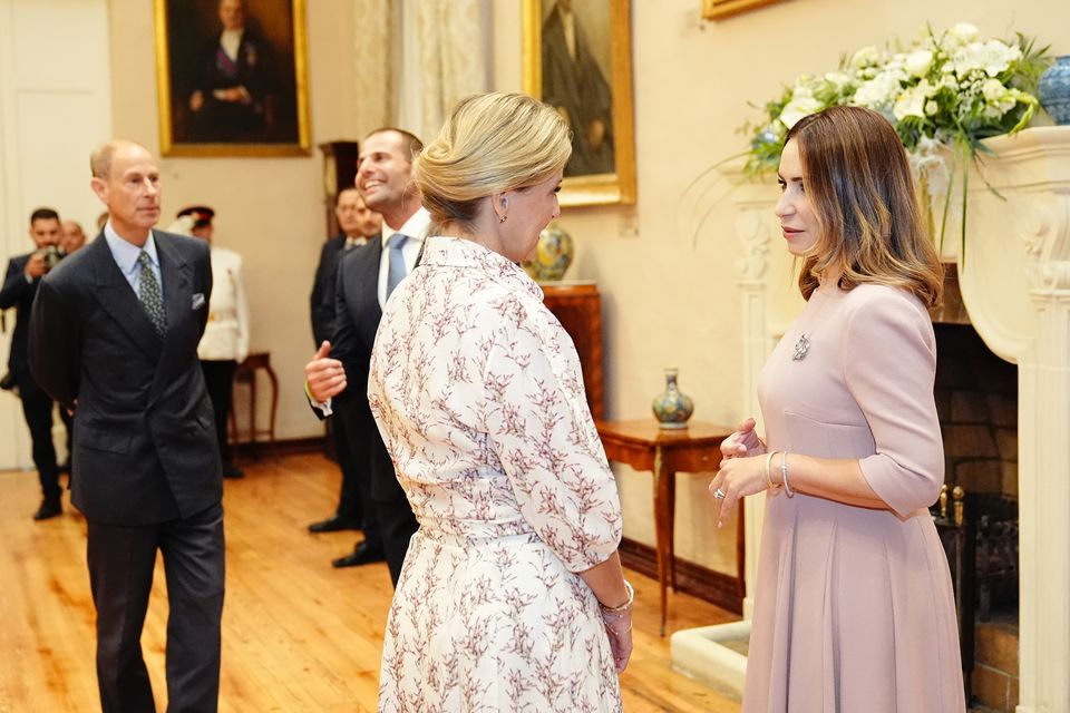 Edward and Sophie are visiting Malta to mark 60 years of independence for the country (Aaron Chown/PA)