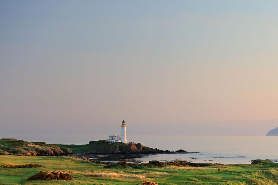 The view back from the 11th green on the Ailsa course at Turnberry. Picture: Getty