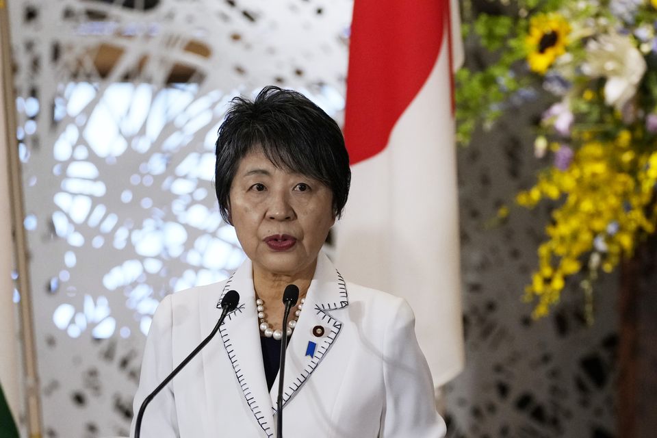 Japanese foreign minister Yoko Kamikawa hosted the talks (AP)