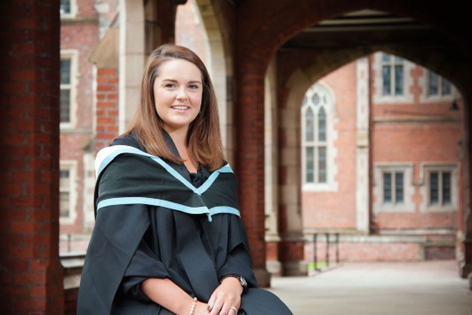 Jessica Buchanan from Jordanstown is graduating from Queen's this week with a BSc in Business Managament. Jessica was shortlisted in the national Undergraduate of the Year Award and will begin a job with BDO after scuring a summer internship with Nestle.