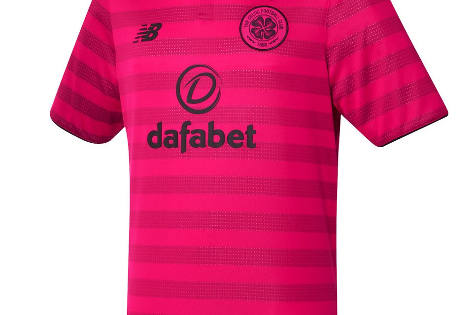 Celtic unveil their new pink third kit inspired from ticket stubs