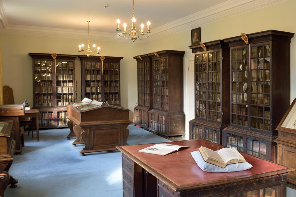 Inside the Pepys Library at Magdalene College, Cambridge (Douglas Atfield/PA)