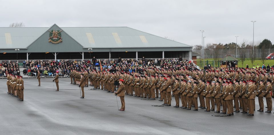 A graduation parade at the Army Foundation College, Harrogate (Anna Gowthorpe/PA)