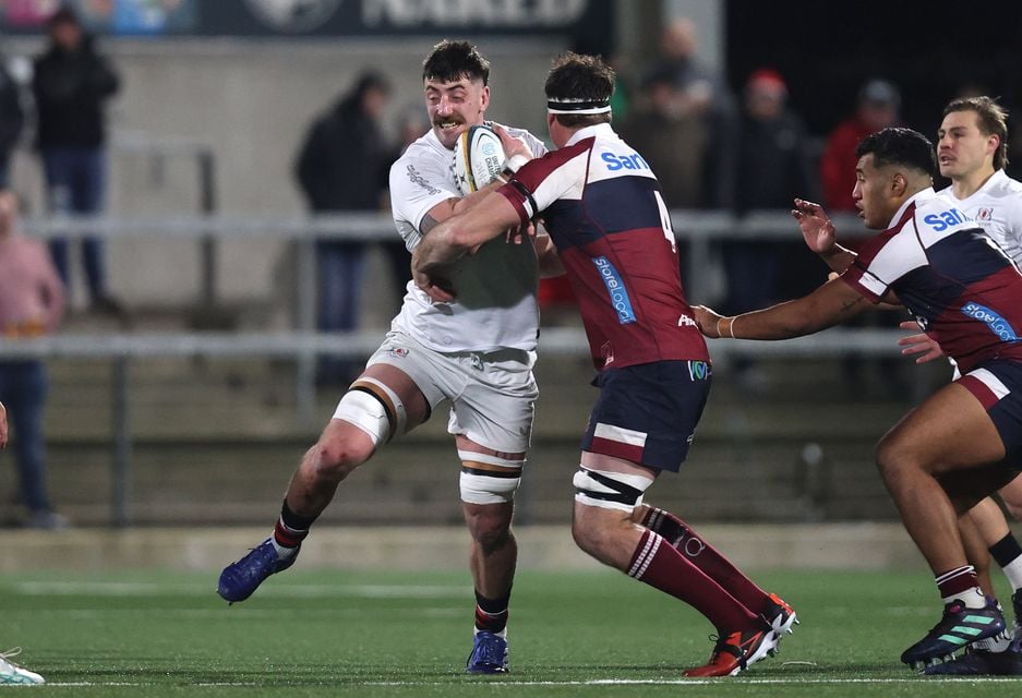 Ulster’s Matthew Dalton in action against Queensland Reds