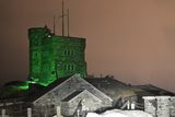 thumbnail: Cabot Tower on Signal Hill, St Johns, Newfoundland and Labrador (Canada), joins Tourism Irelands Global Greening, to celebrate the island of Ireland and St Patrick.