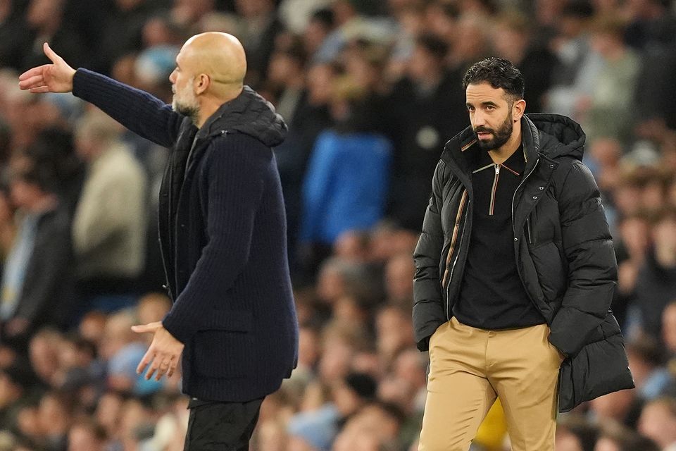 Ruben Amorim oversaw another victory against Pep Guardiola’s Manchester City (Martin Rickett/PA)