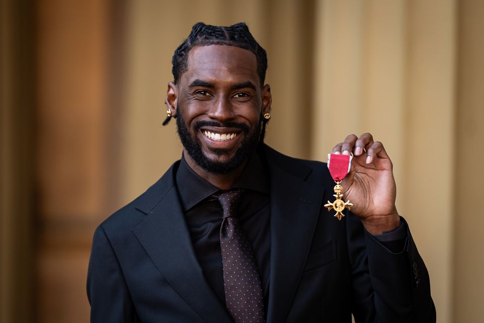 Kyron McMaster after being made an OBE (Aaron Chown/PA)