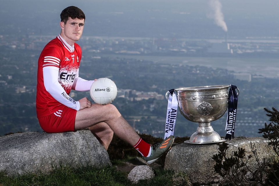 Derry footballer Padraig McGrogan who has teamed up with Allianz Insurance to look ahead to his county’s All-Ireland Senior Football. Credit: ©INPHO/Dan Sheridan