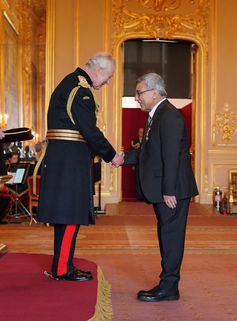 Nooralhaq Nasimi was recognised with a royal honour last year for his services to refugees (Jonathan Brady/PA)