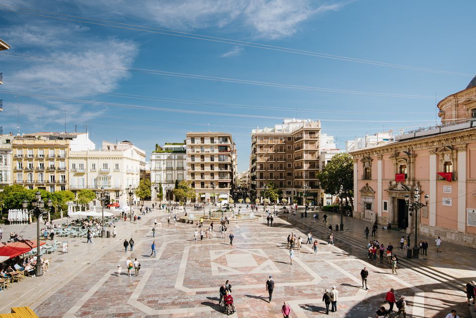 Plaza de la Virgen in Valencia