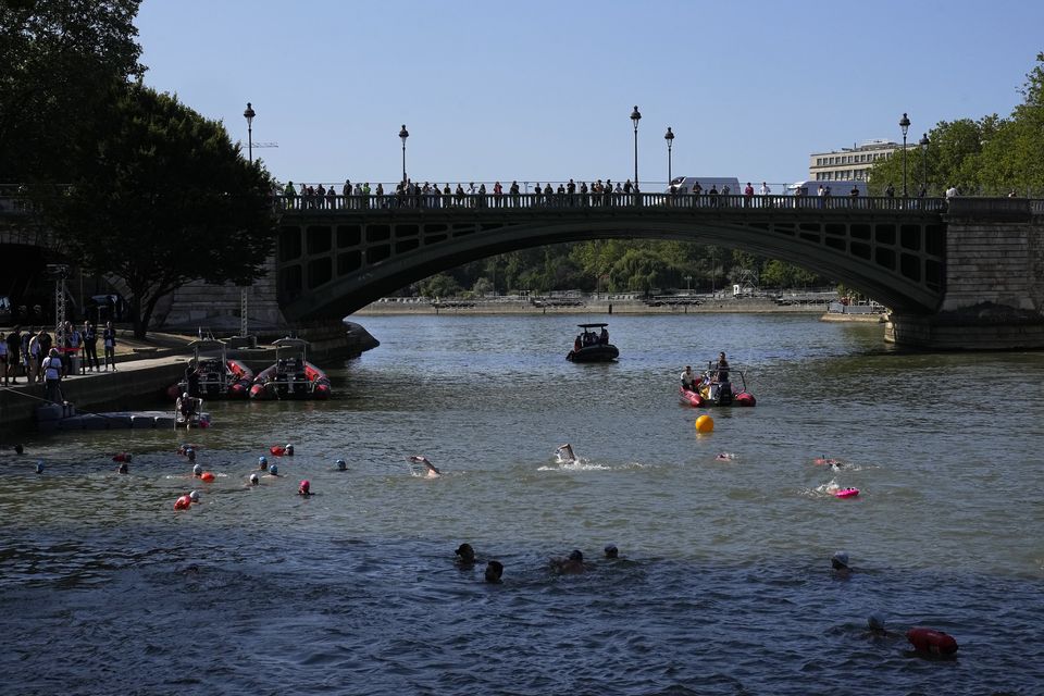 There had been some concerns over water quality in the river (AP)