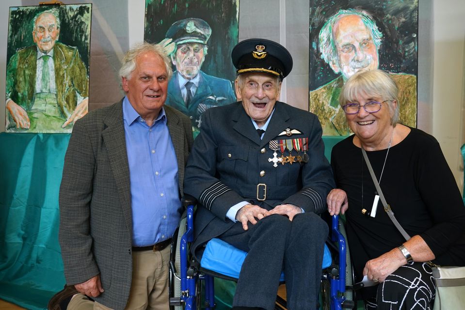 The last known Battle of Britain pilot, Group Captain John ‘Paddy’ Hemingway (Brian Lawless/PA)