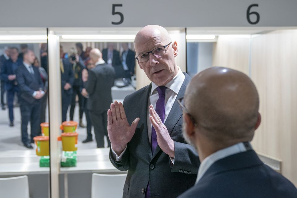 First Minister John Swinney visited the centre last week (Jane Barlow/PA)