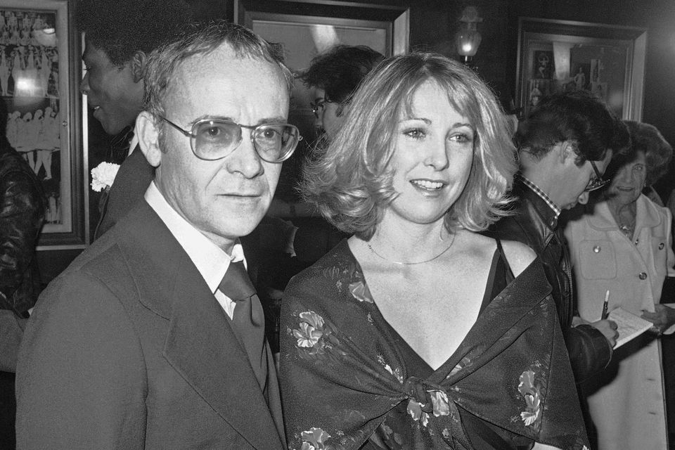 Buck Henry and Teri Garr appear at the opening of Close Encounters Of The Third Kind in New York in 1977 (Ira Schwarz/AP)