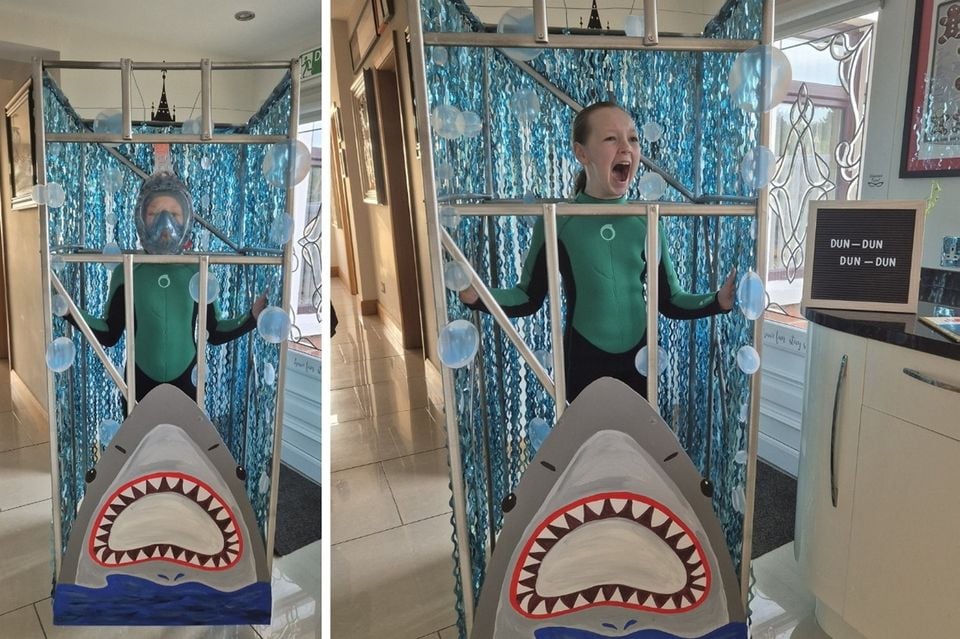 Victoria Foye, age 10 from Belfast, as Jaws