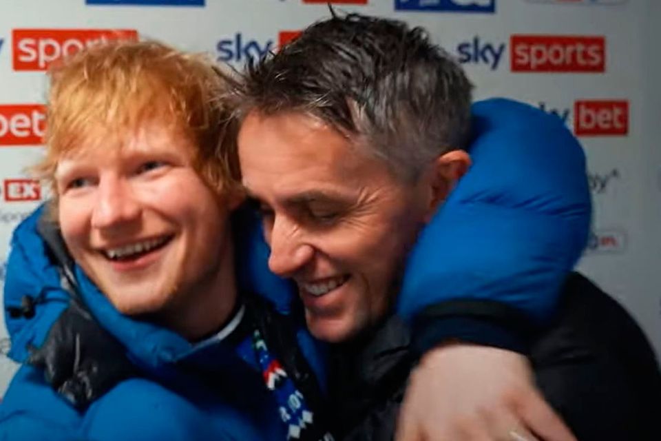 Ed Sheeran tells Ipswich Town's manager Kieran McKenna that Elton John didn't enjoy Watford defeat | BelfastTelegraph.co.uk