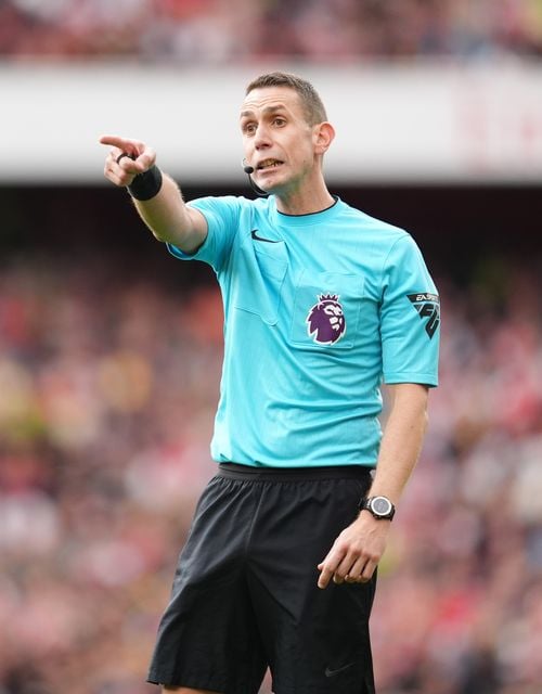 David Coote during a Premier League match (Adam Davy/PA)