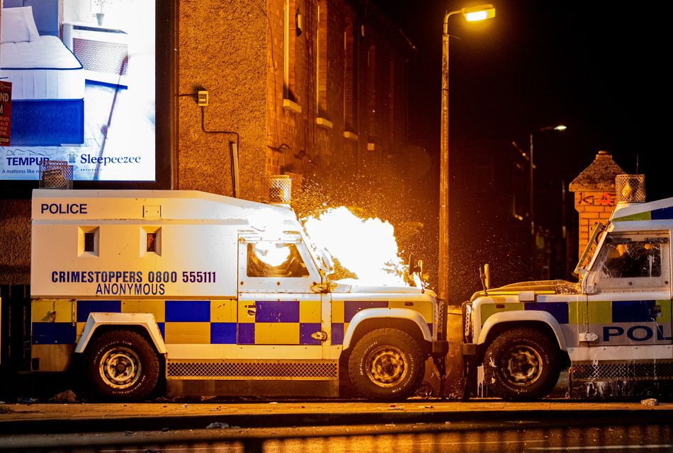 Police deal with disorder on Broadway Roundabout close to the Village area of South Belfast on July 16th 2024 (Photo by Kevin Scott)
