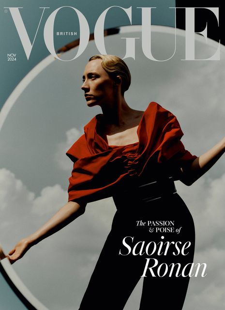 The full feature with Saoirse Ronan is in the November issue of British Vogue (Jack Davison/British Vogue/PA)