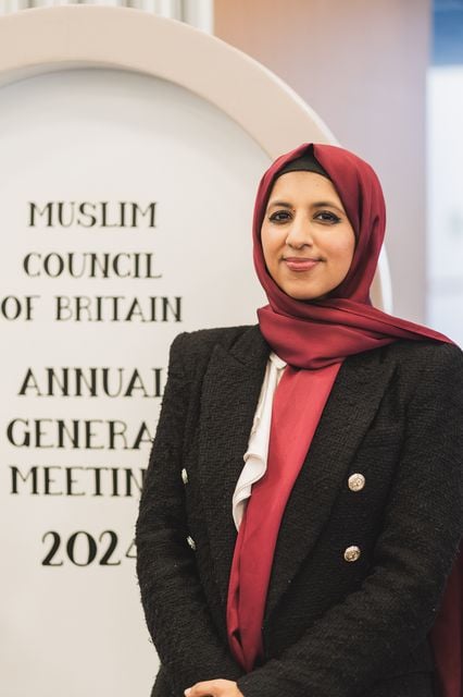 Zara Mohammed made history when she was chosen to head up the Muslim Council of Britain in 2021 (MCB/PA)