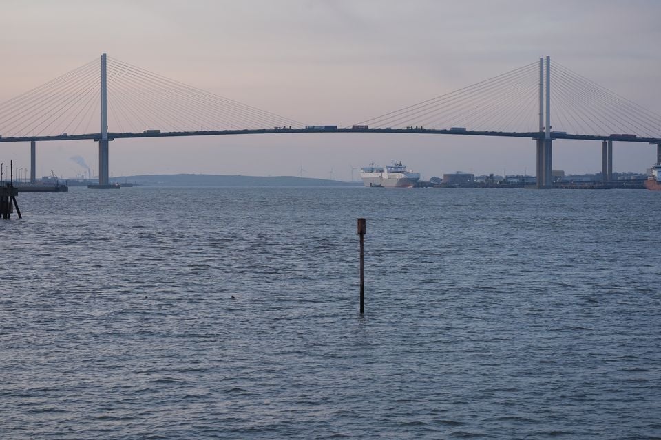 Police believe the man fell from the Queen Elizabeth II bridge at the Dartford Crossing in Kent (Yui Mok/PA)