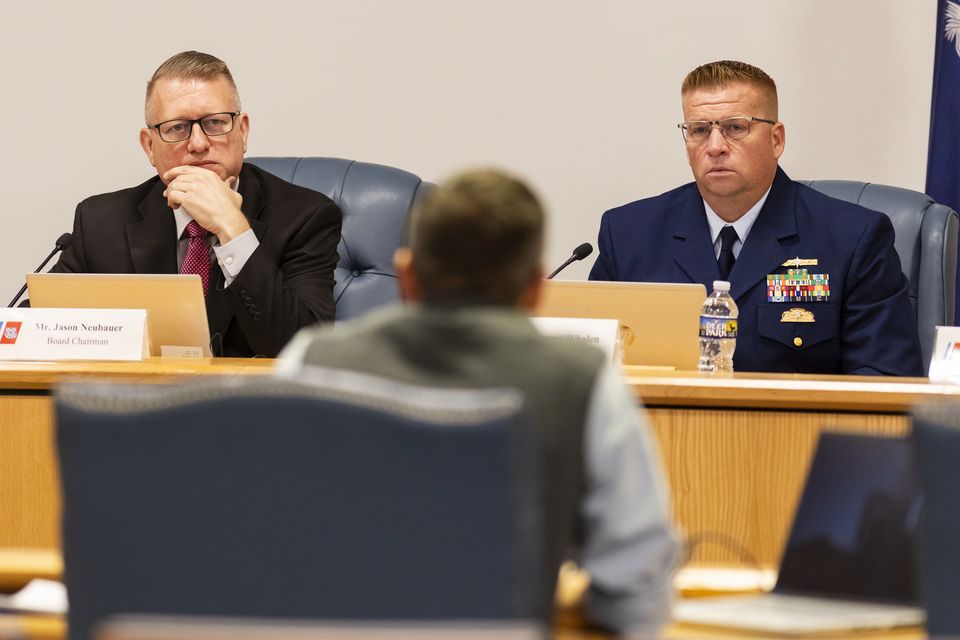 Tony Nissan, head engineer for OceanGate, testifies before Coast Guard during the Titan marine board (AP Photo/Mic Smith)