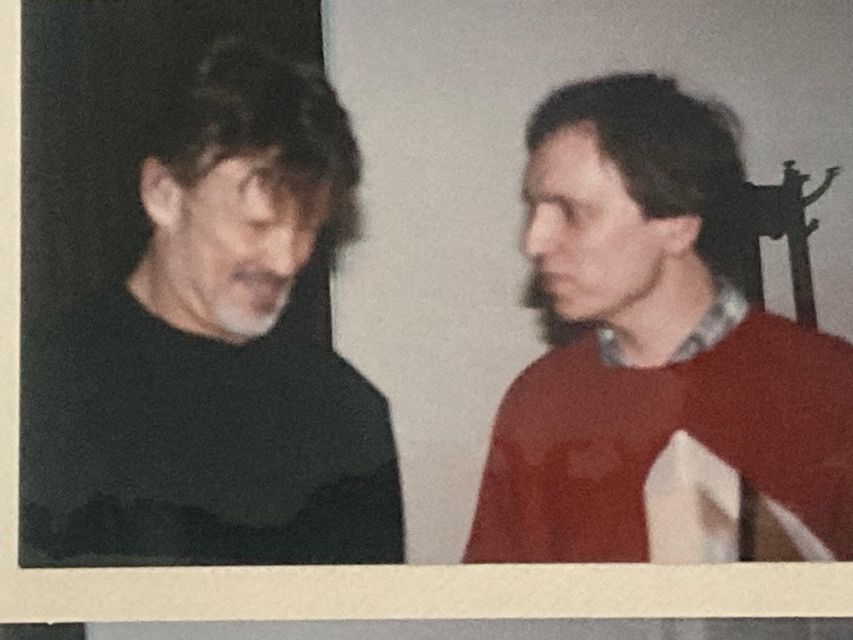 Kris Kristofferson meeting Belfast superfan Norman Nabney in 1993 