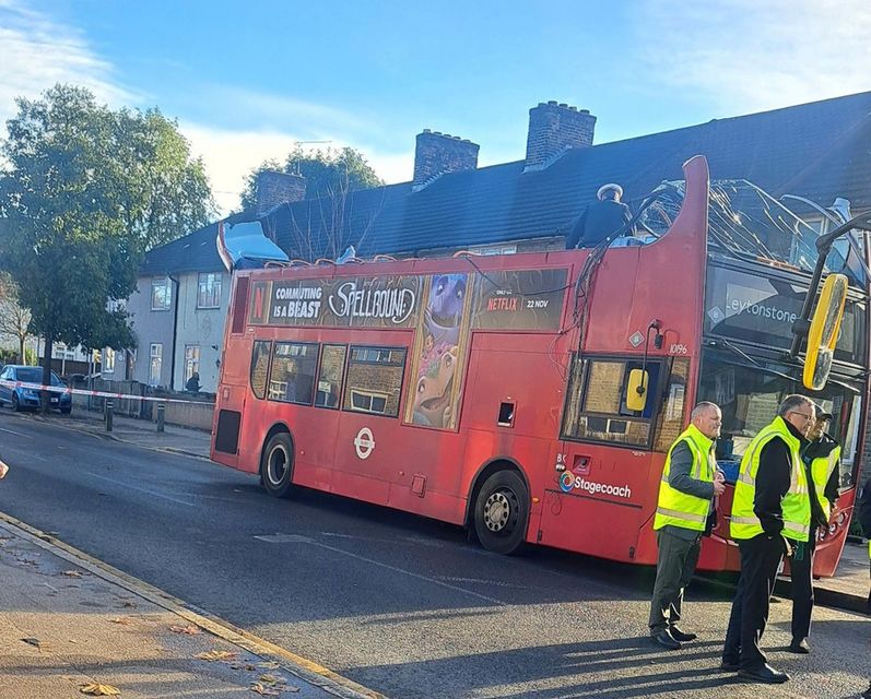 The bus crash happened in Dagenham (Stevie Fletcher/PA)