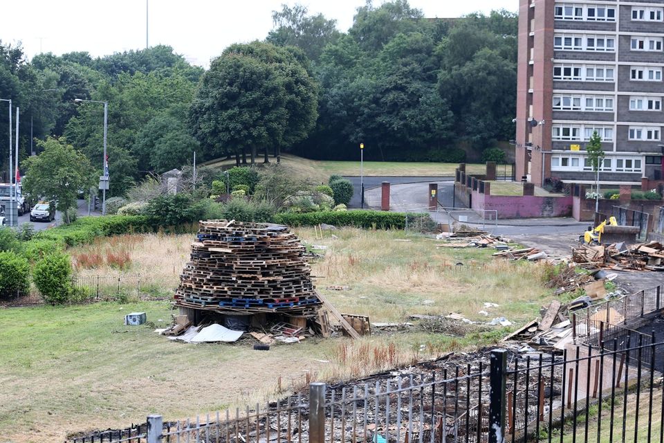 11th July 2018 - Picture by Matt Mackey / PressEye.com

11th night bonfires are prepared around Belfast as July 12th draws near.

Mount Vernon, North Belfast