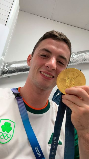 Gold medallist Ryhs McClenaghan has a special message for actor and supporter James Nesbitt