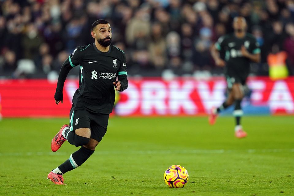 Mohamed Salah shone at the London Stadium (James Manning/PA)