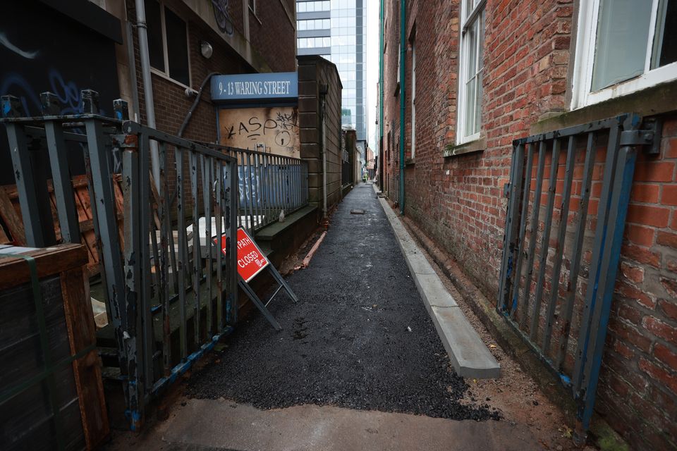 The entry has undergone extensive cleaning and repair work (Liam McBurney/PA)