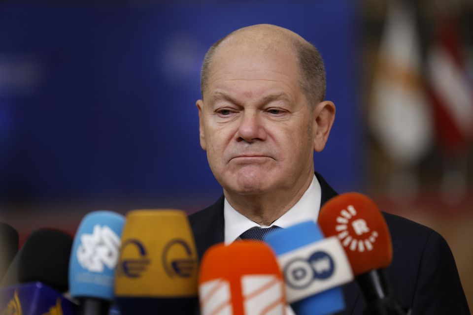 Chancellor Olaf Scholz’s three-party governing coalition collapsed last month in a dispute over how to revitalise Germany’s stagnant economy (AP)