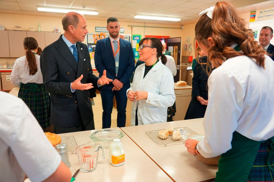 The Duke of Edinburgh during his visit to St Catherine’s College in Armagh city