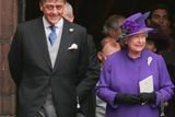 thumbnail: Royal bond: the Duke of Westminster and the Queen attend the wedding of Ed Van Cutsem and Lady Tamara Grosvenor