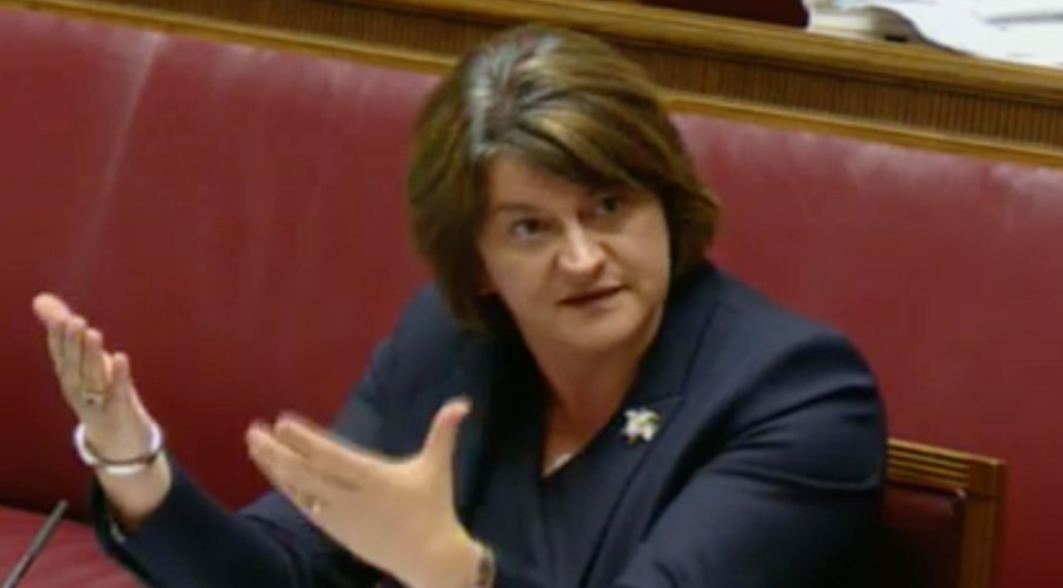 Arlene Foster giving evidence to the RHI Inquiry
