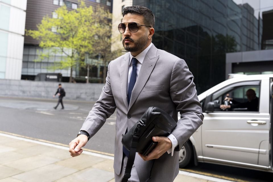 Saif Alrubie arrives at Southwark Crown Court (Jordan Pettitt/PA)