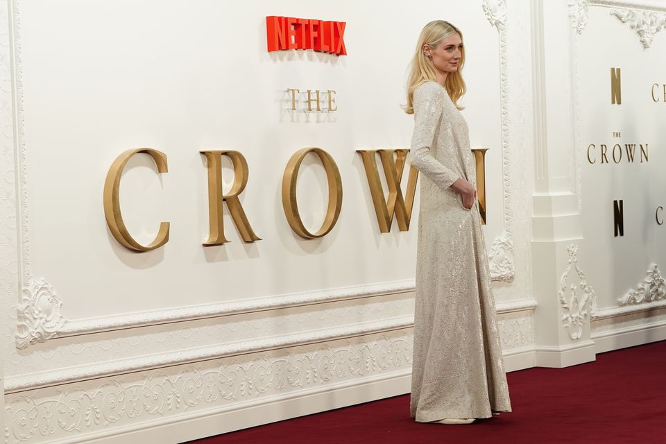 Elizabeth Debicki arrives for the Crown finale celebration at the Royal Festival Hall (Ian West/PA)