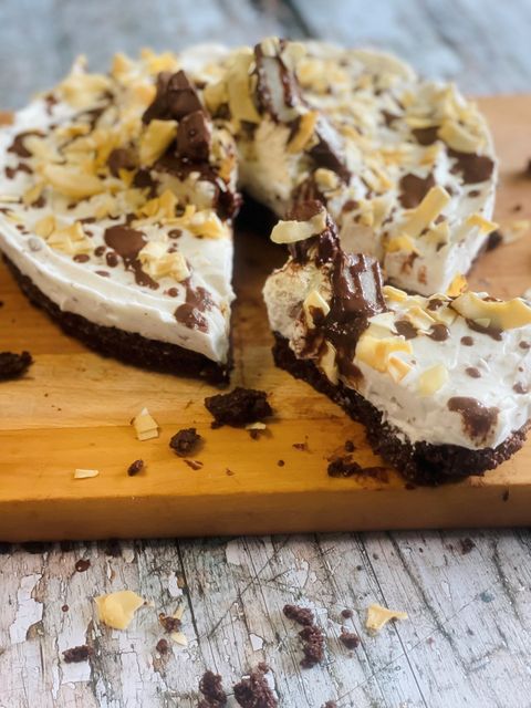 No Bake Bounty Bar Cheesecake