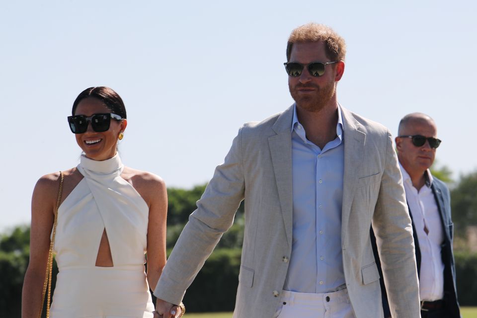 The Duke and Duchess of Sussex (Yaroslav Sabitov/PA)